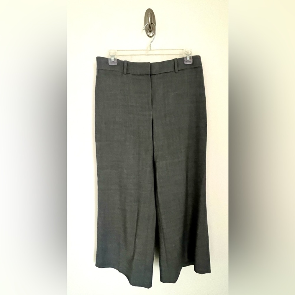 WHITE HOUSE BLACK MARKET Nell Gray Cropped Career Work Style Pant Size 4 EUC - Picture 2 of 11